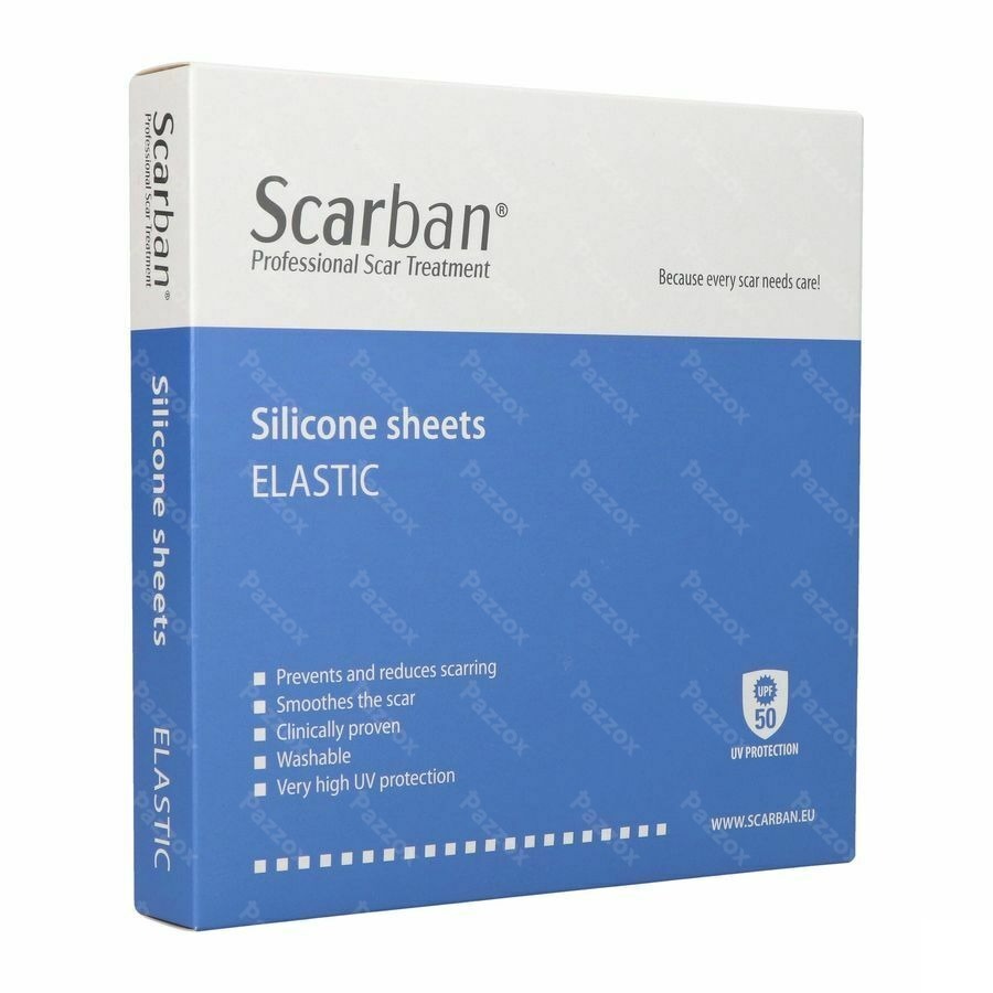 Scarban Elastic Silicone Sheet 5x7,5cm 2 kopen Pazzox