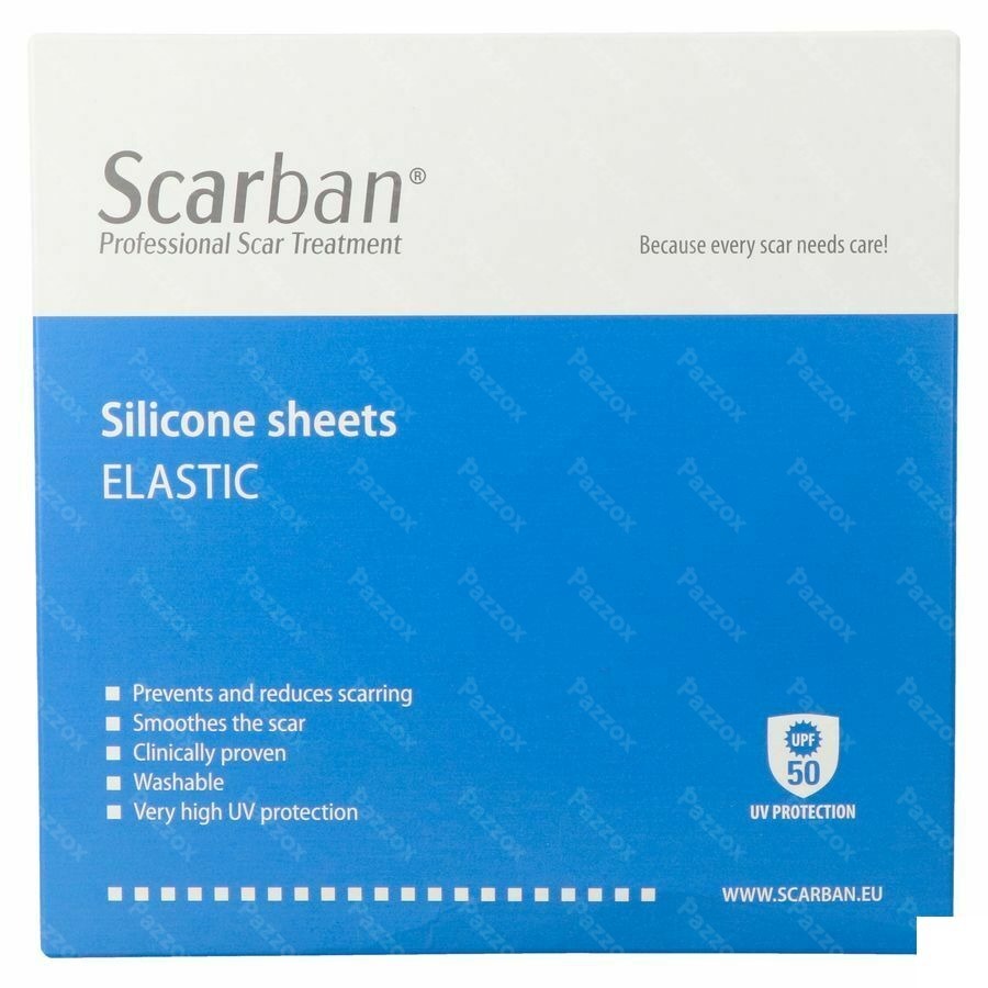 Scarban Elastic Silicone Sheet 5x7,5cm 2