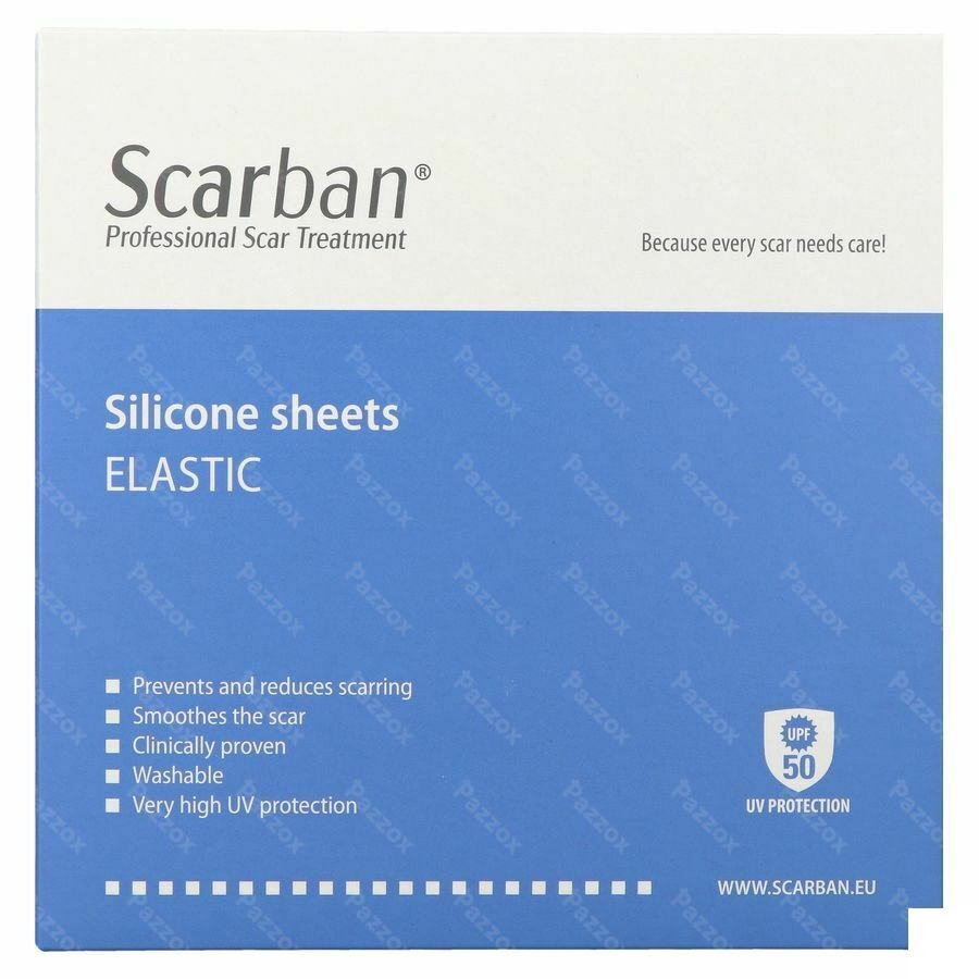 Scarban Elastic Silicone Sheet 5x7,5cm 2