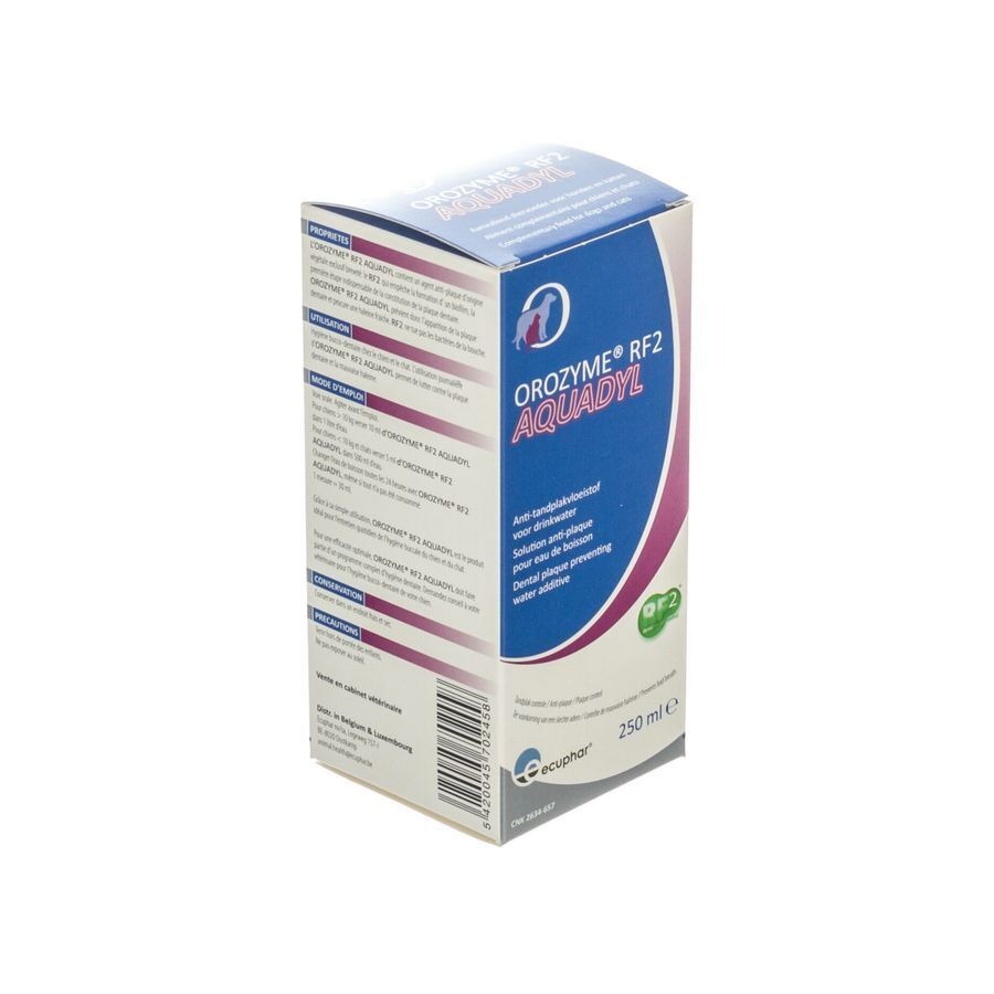 Orozyme Rf2 Aquadyl A/tandplak Hond-kat 250ml