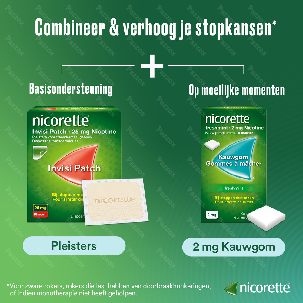 Nicorette Fruit Kauwgom Suikervrij 105x2mg