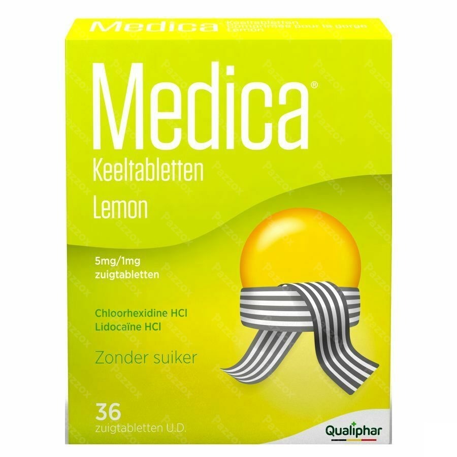 Medica Keeltabletten Lemon 36 zuigtabletten