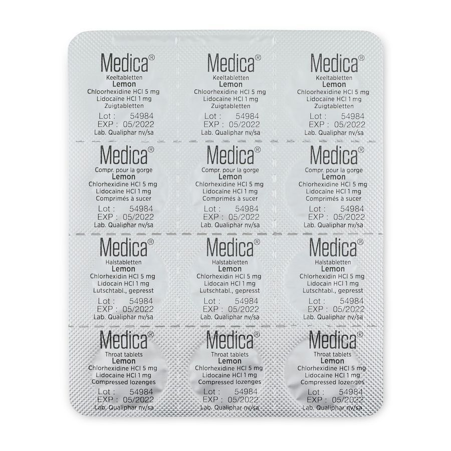 Medica Keeltabletten Lemon 36 zuigtabletten