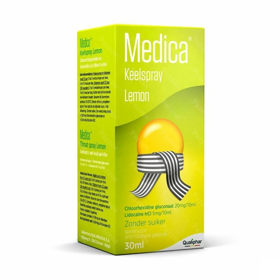 Medica Keelspray Lemon bij Keelpijn 30ml