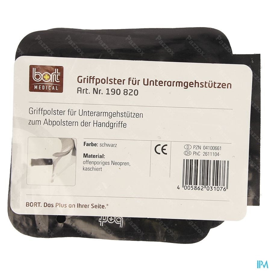 Bort Beschermkussens Kruk Zwart Met Velcro
