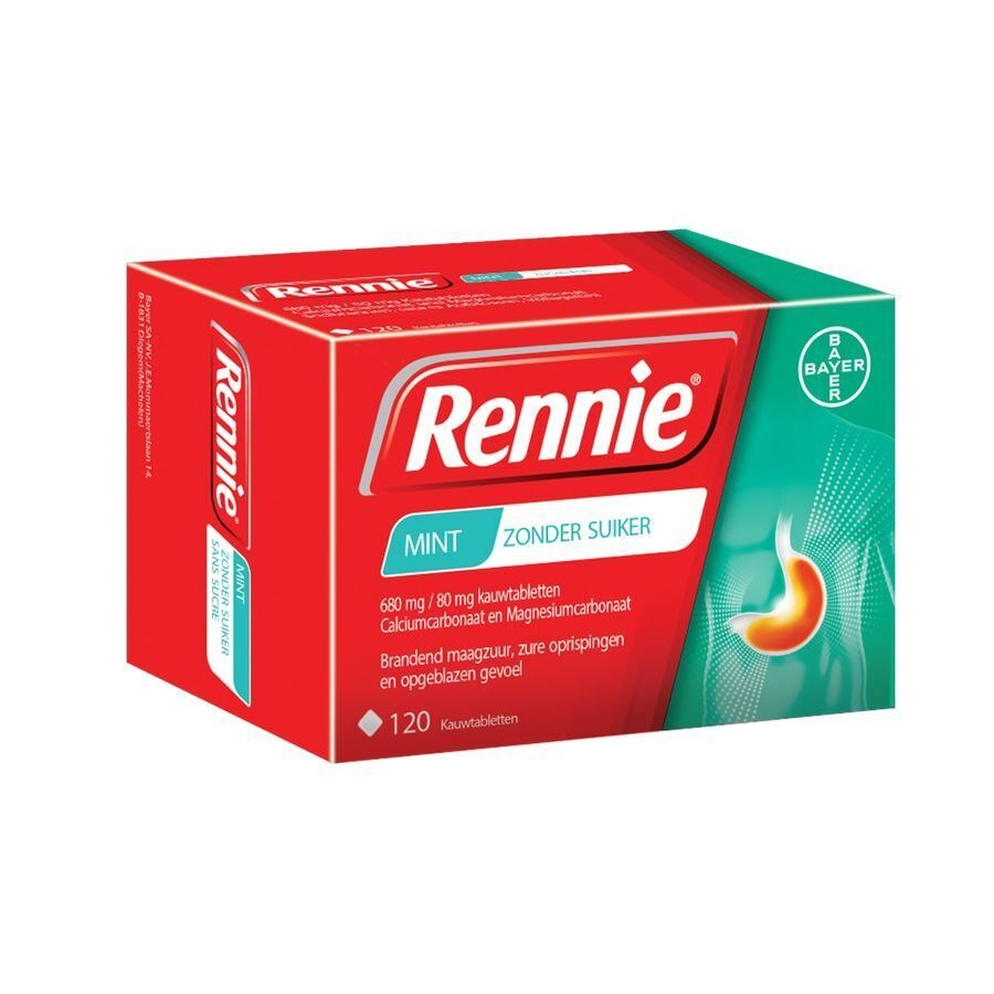 Rennie Zonder Suiker Pastilles 120