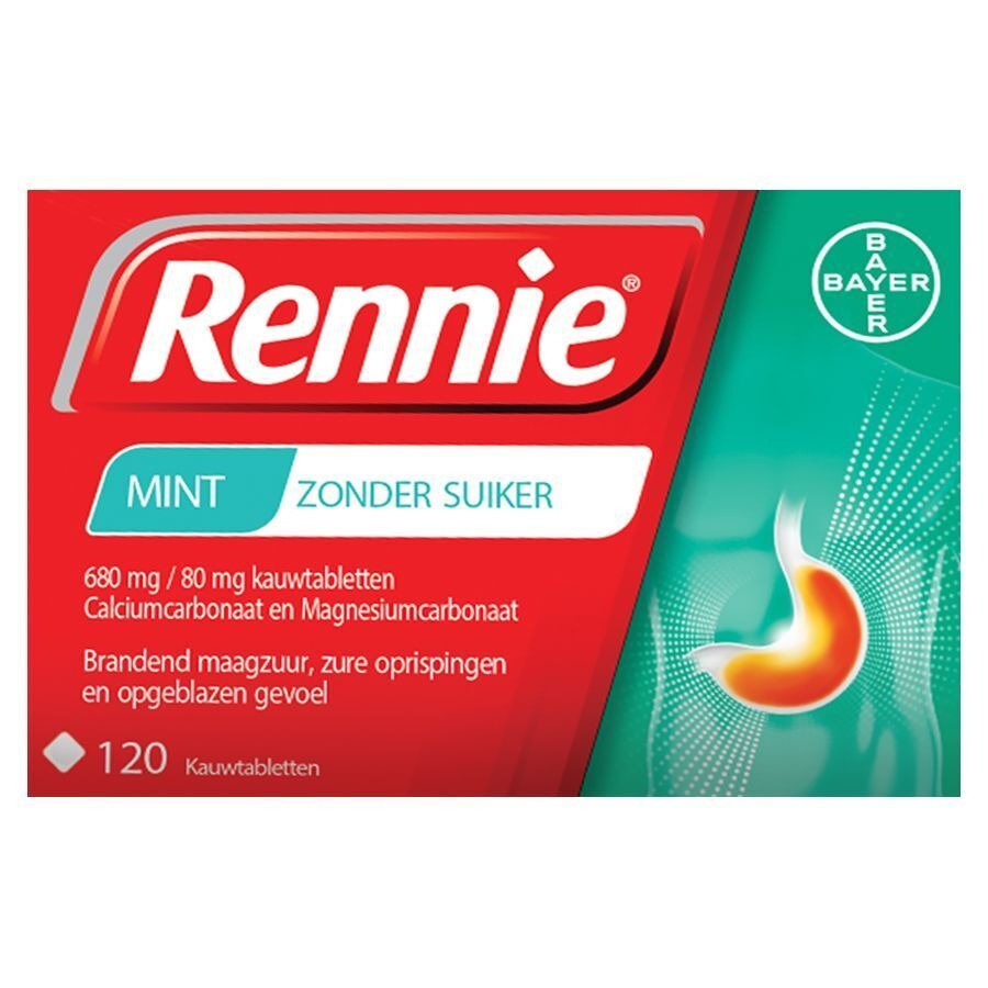 Rennie Zonder Suiker Pastilles 120