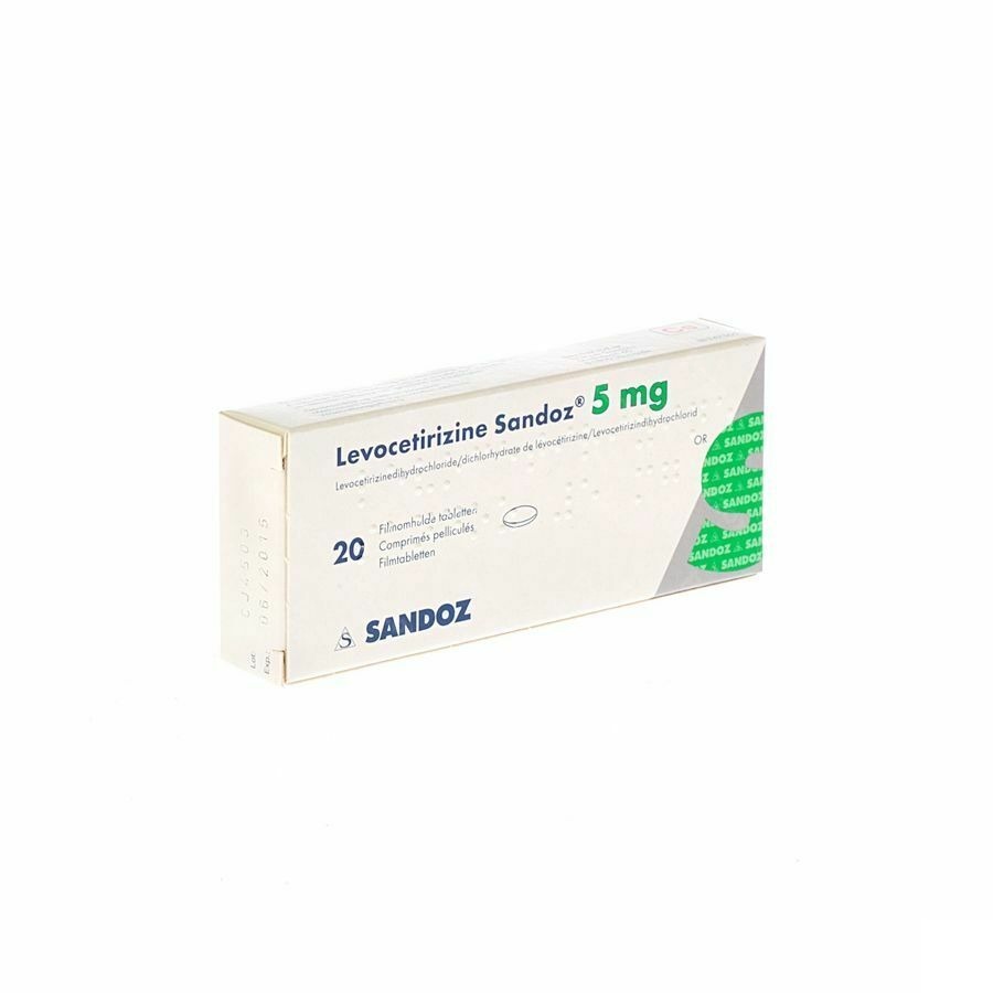 Levocetirizine Sandoz 5mg 20 Tabletten
