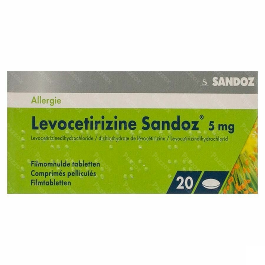 Levocetirizine Sandoz 5mg 20 Tabletten