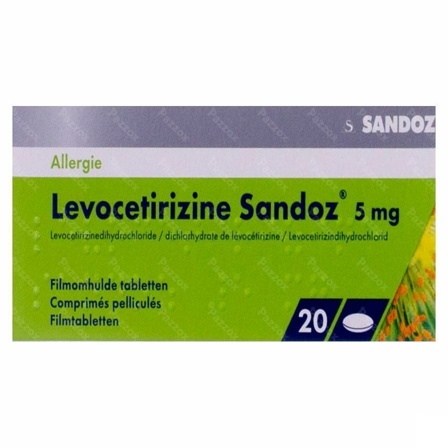 Levocetirizine Sandoz 5mg 20 Tabletten