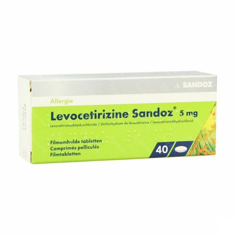 Levocetirizine Sandoz 5mg 40 Tabletten
