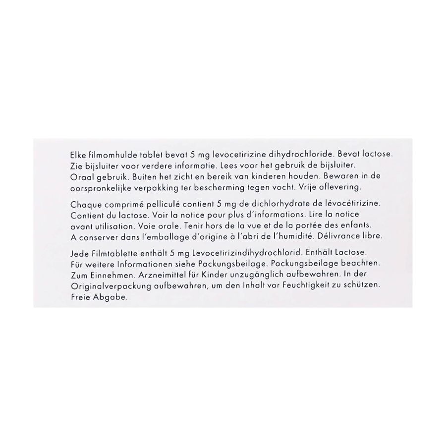 Levocetirizine Sandoz 5mg 100 Tabletten