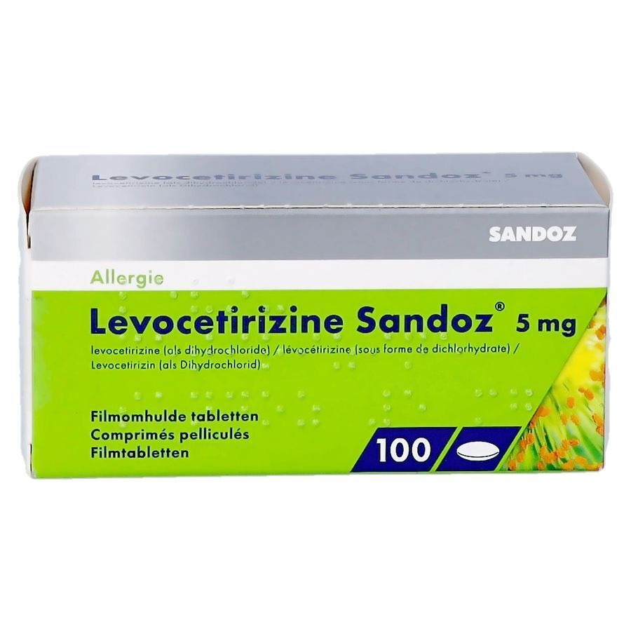 Levocetirizine Sandoz 5mg 100 Tabletten