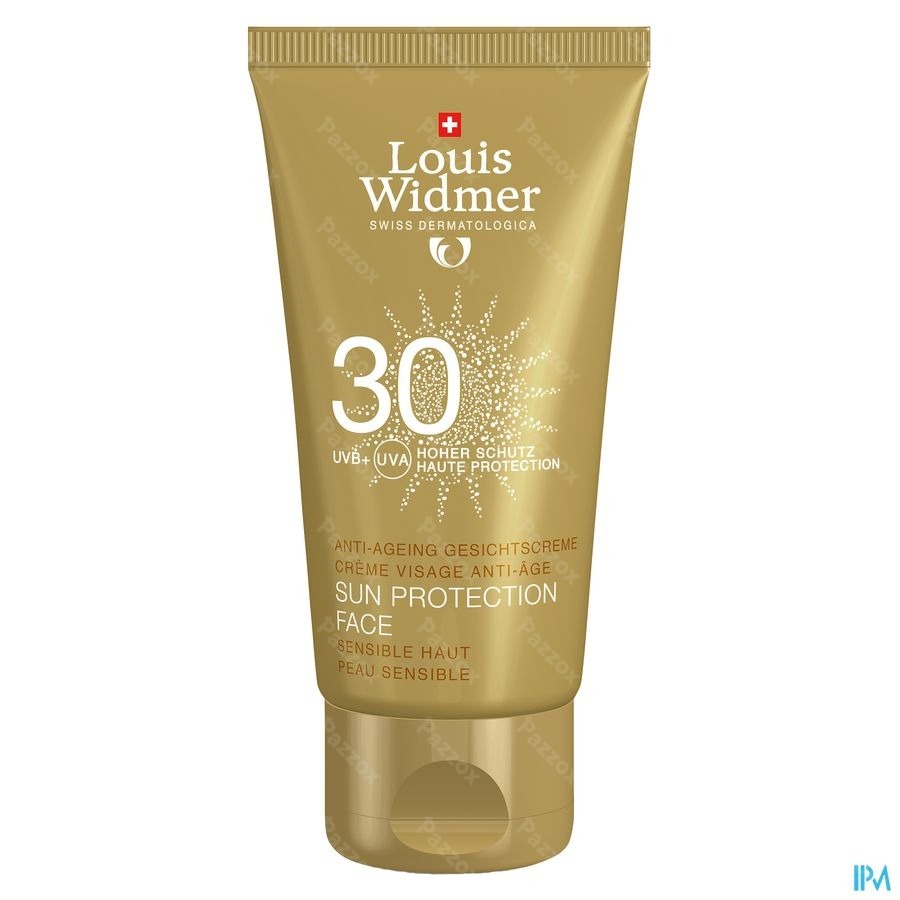 Louis Widmer Zonnebescherming Gezicht SPF30 Geparfumeerd 50ml