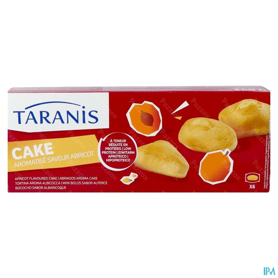 Taranis Mini Abrikoos Cake 6x40g
