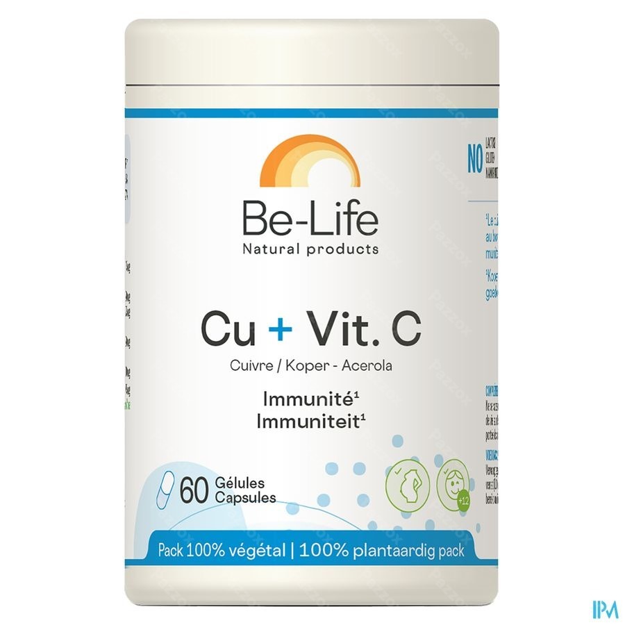 Be-Life Cu + Vitamine C 60 Capsules