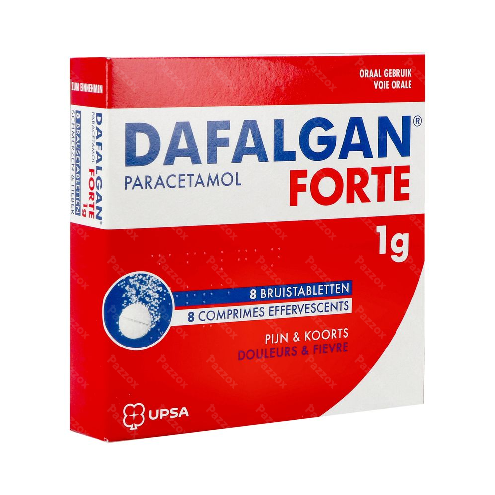Dafalgan Forte 1g 8 Bruistabletten