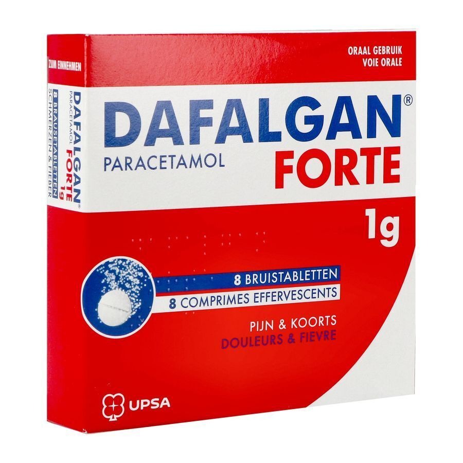 Dafalgan Forte 1g 8 Bruistabletten