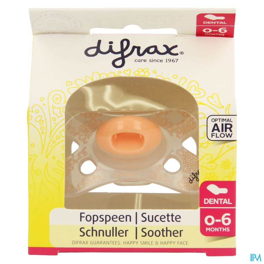 Difrax Fopspeen Silicoon Mini-dental Girl 0-6m 799