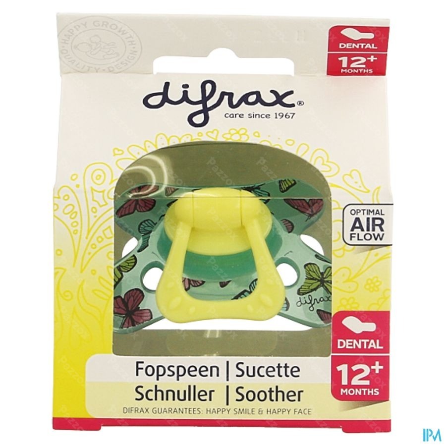Difrax Fopspeen Dental Semi Filled Girl +12m 346