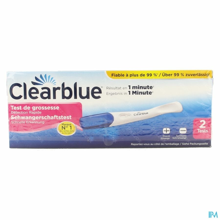 Clearblue Zwangerschapstest Snelle Detectie 2 testen