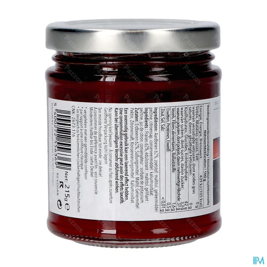 Prodia Broodbel.extra Aardb.malt.215g 5636 Revogan