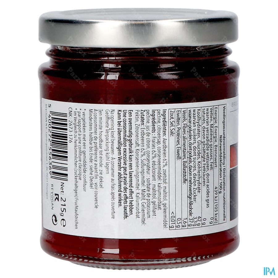 Prodia Broodbel.extra Aardb.malt.215g 5636 Revogan