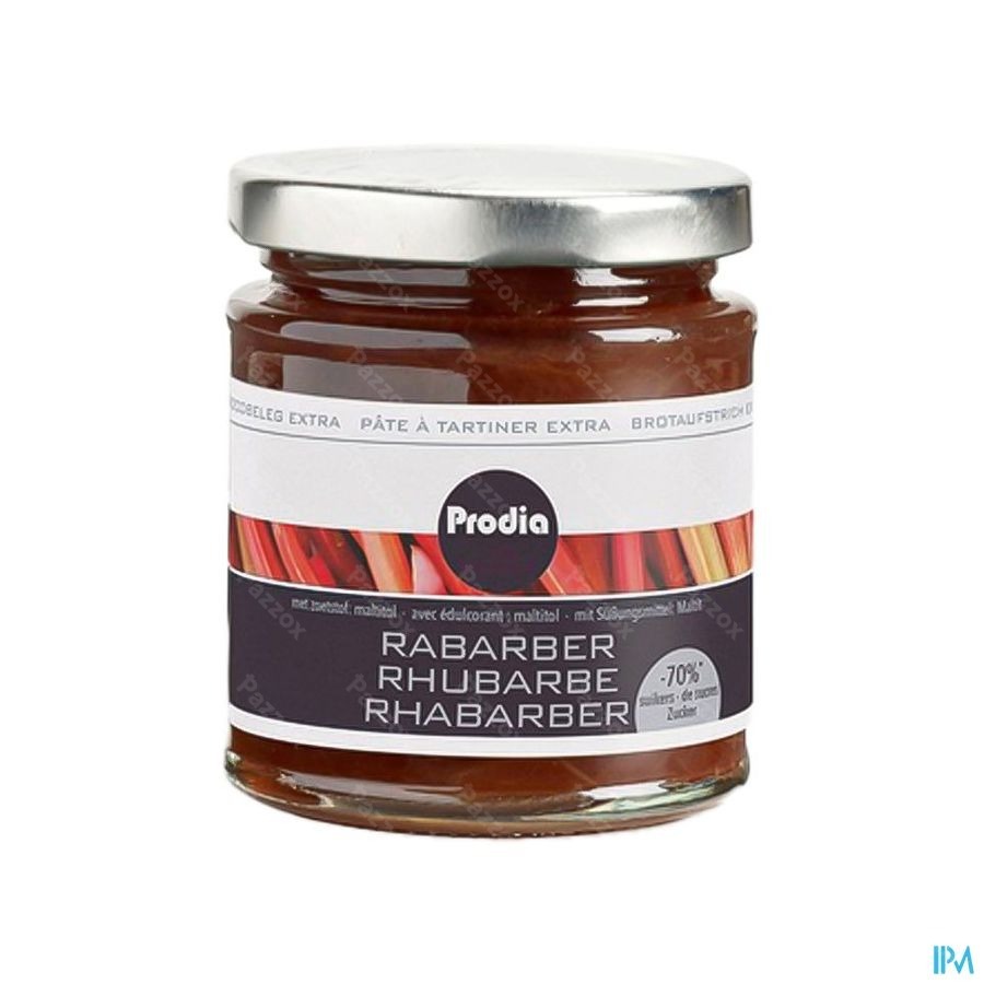 Prodia Broodbeleg Extra Rabarb.maltit.215g Revogan