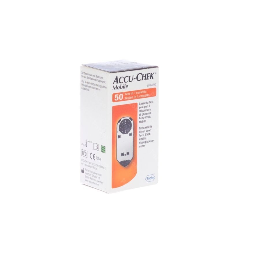 Accu Chek Mobile Testcassette Bloedglucose 50 Beurten