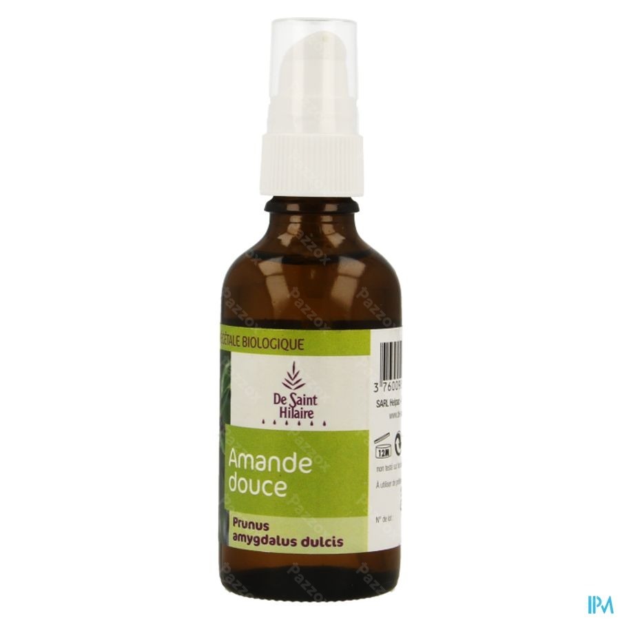 Amandel Plantaardige Olie Pompfl 50ml