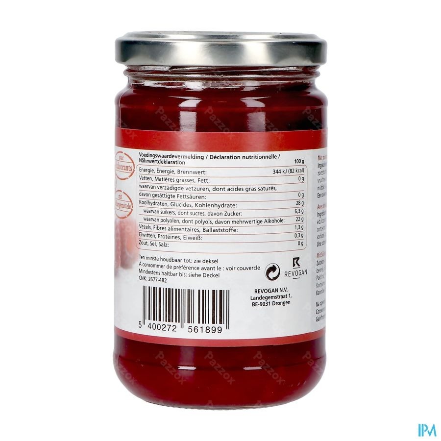 Prodia Broodbeleg 4 Vrucht+maltit300g 6189 Revogan