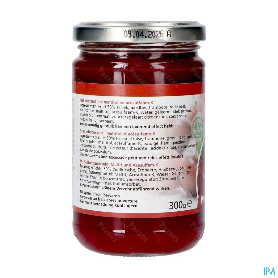 Prodia Broodbeleg 4 Vrucht+maltit300g 6189 Revogan