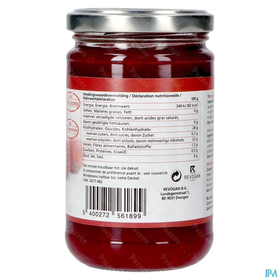 Prodia Broodbeleg 4 Vrucht+maltit300g 6189 Revogan