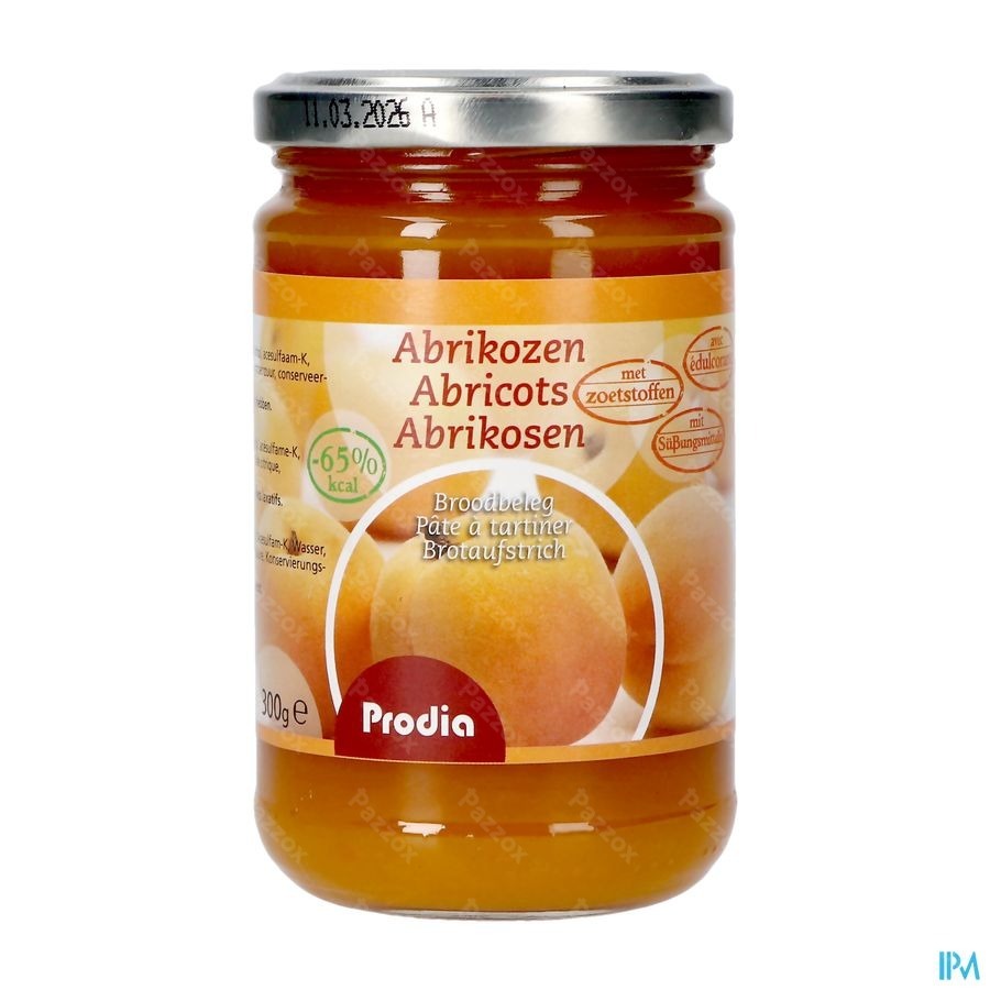 Prodia Broodbeleg Abrik.+maltitol300g 6187 Revogan