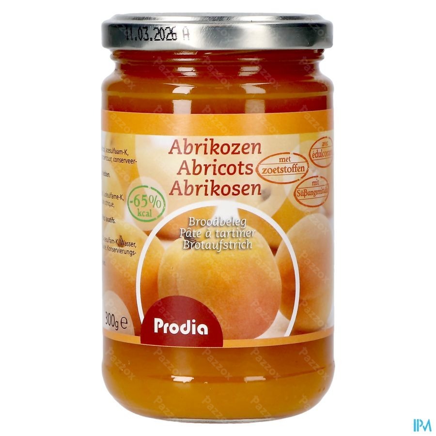 Prodia Broodbeleg Abrik.+maltitol300g 6187 Revogan