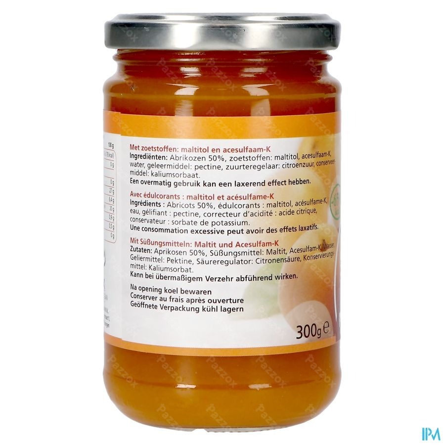 Prodia Broodbeleg Abrik.+maltitol300g 6187 Revogan