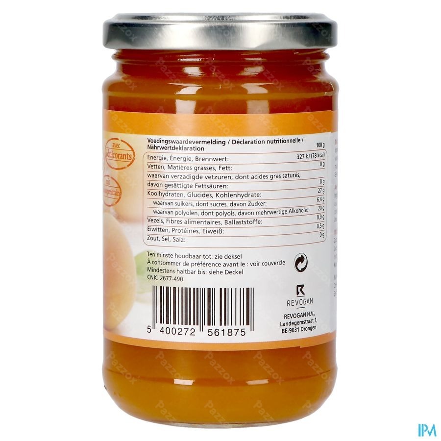 Prodia Broodbeleg Abrik.+maltitol300g 6187 Revogan