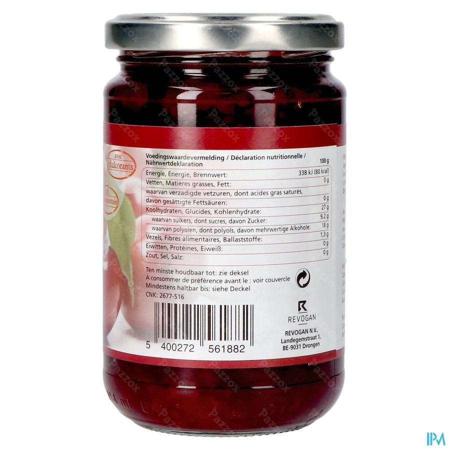 Prodia Broodbeleg Krieken+maltit.300g 6188 Revogan