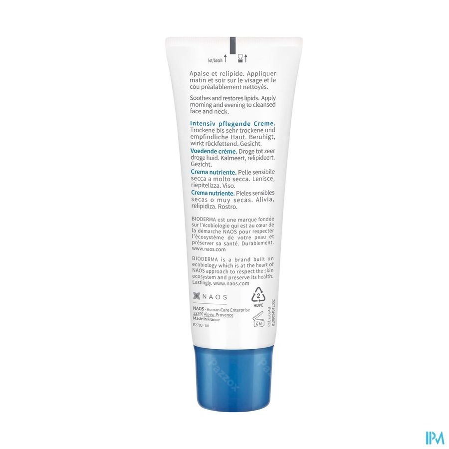 Bioderma Atoderm Voedende Gezichtsbalsem 40ml