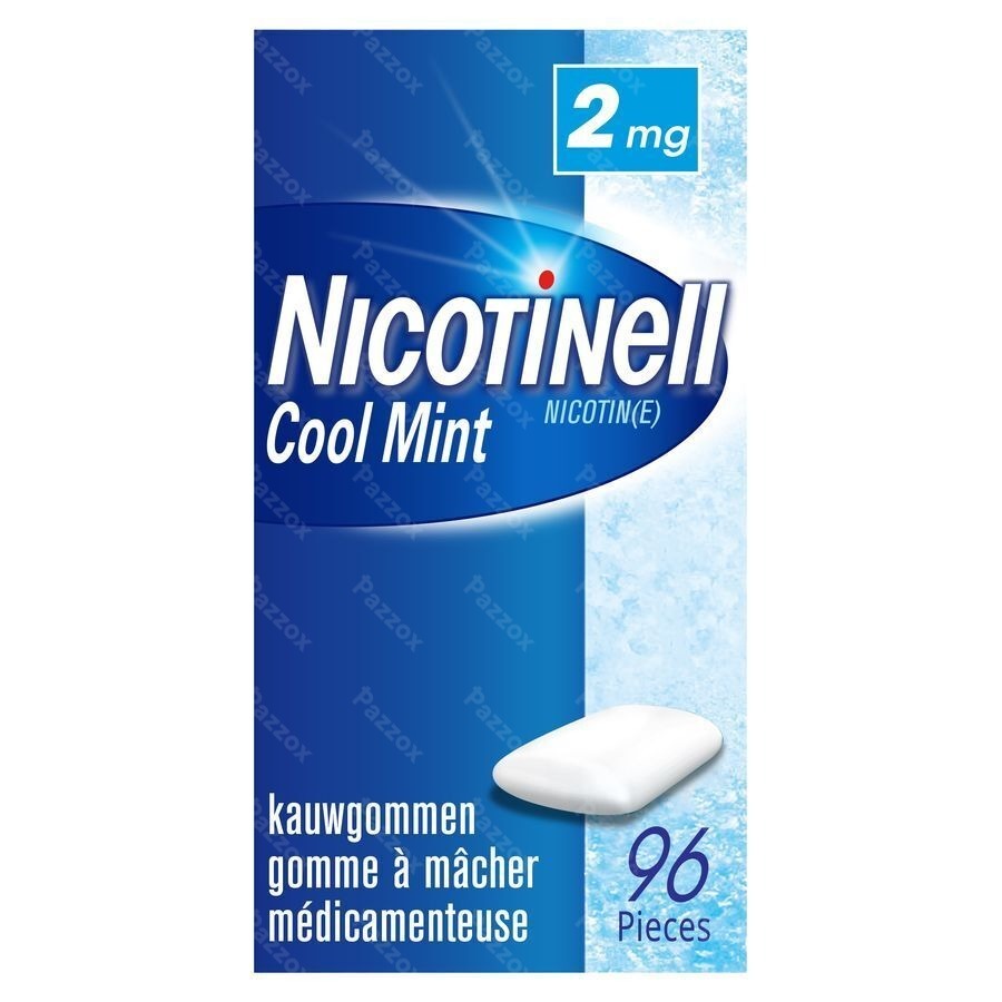 Nicotinell Cool Mint 2mg 96 Kauwgommen