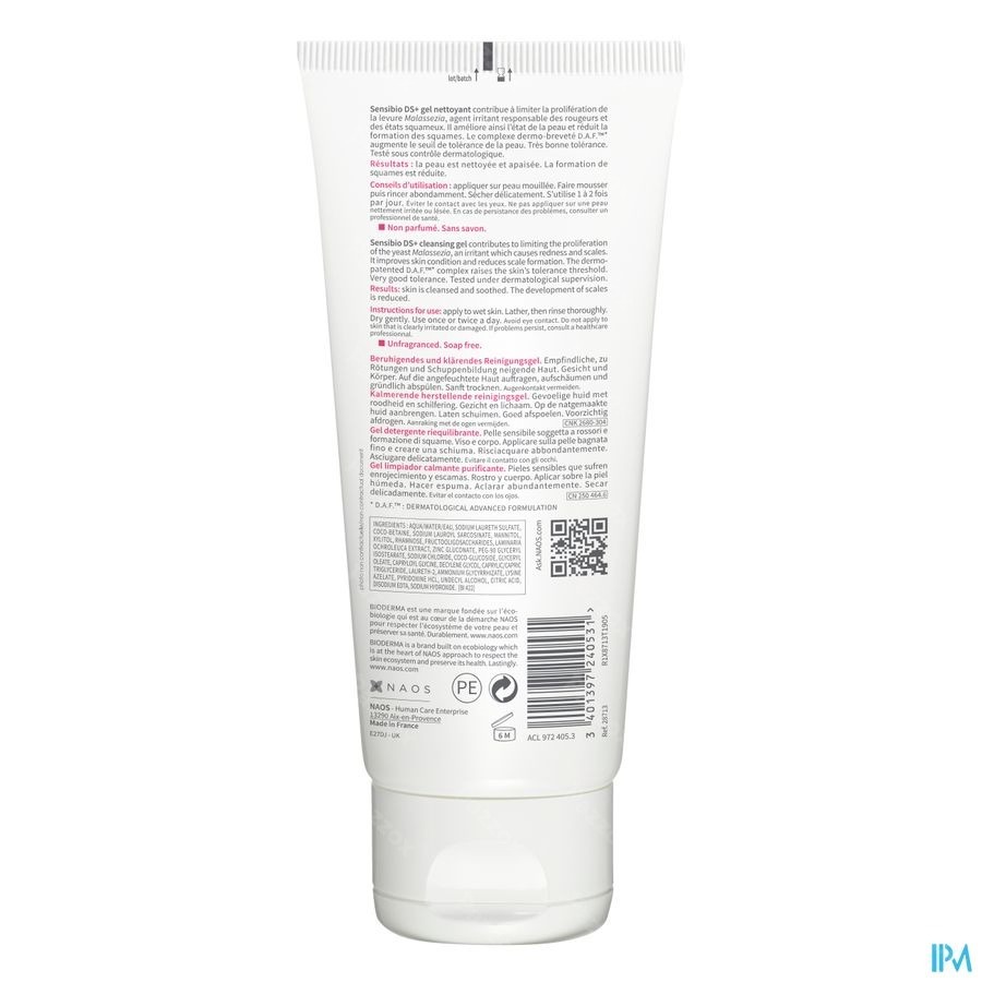 Bioderma Sensibio Ds+ Reinigende Schuimgel 200ml