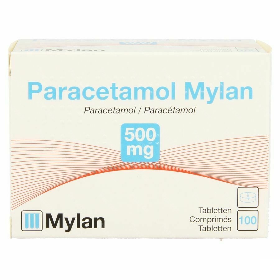 Paracetamol Mylan 500mg Tabl 100