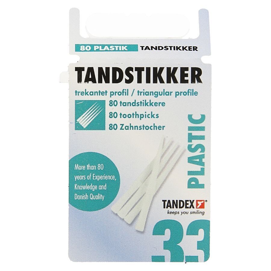 Tandex Toothpicks Plastic 80 afbeelding 1