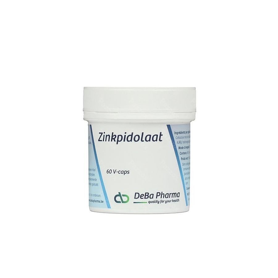 DeBa Pharma Zinkpidolaat 60 Vegetarische Capsules