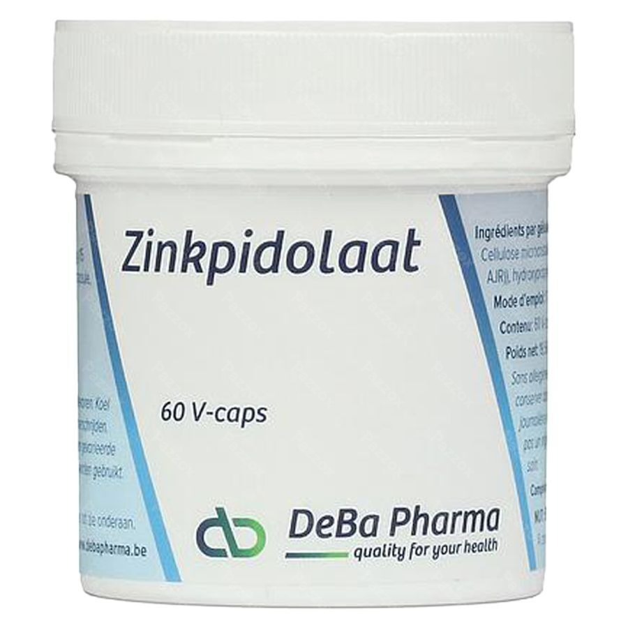 DeBa Pharma Zinkpidolaat 60 Vegetarische Capsules