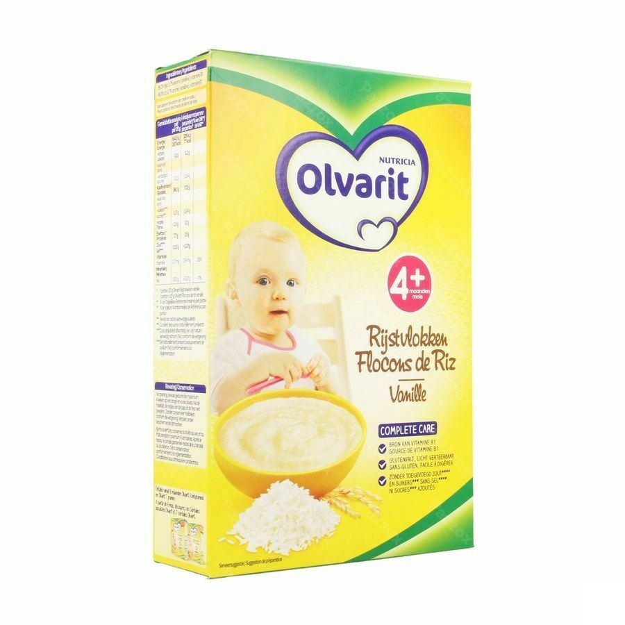 Olvarit Rijstvlokken Vanille Nf 225g