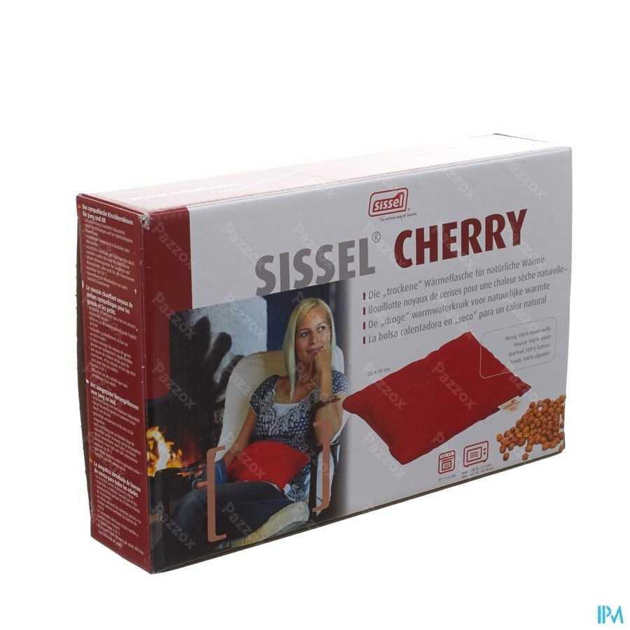 Sissel Cherry Kersenpitkussen 20x40cm Rood