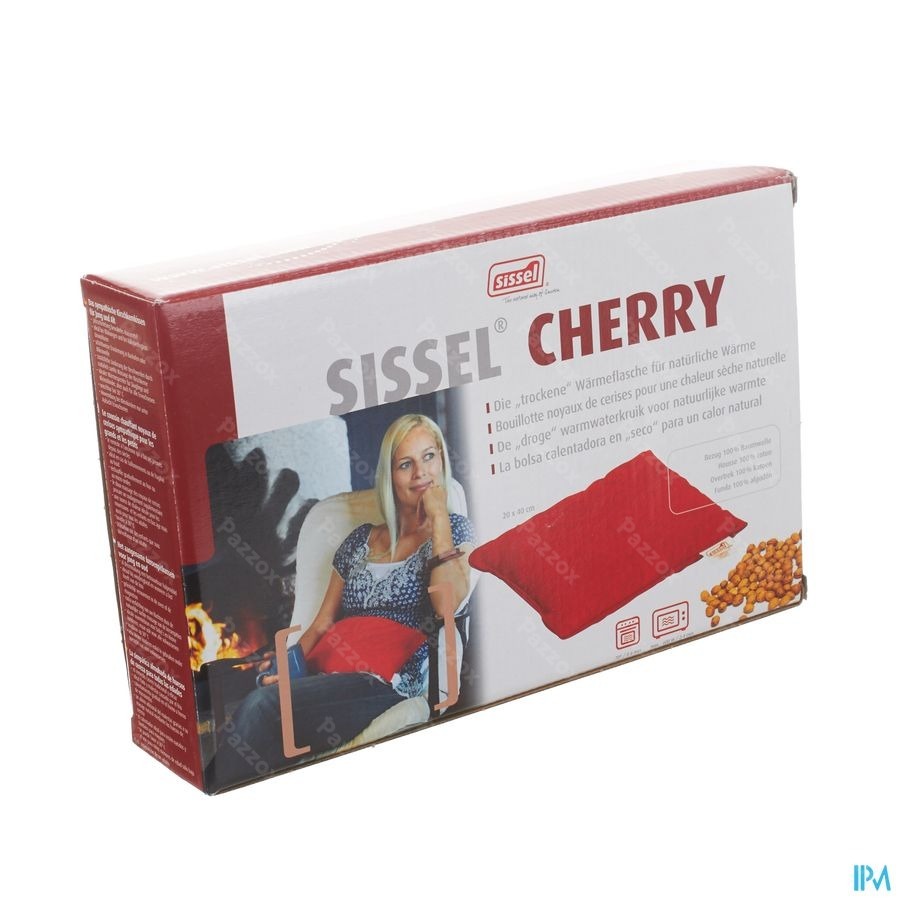 Sissel Cherry Kersenpitkussen 20x40cm Rood