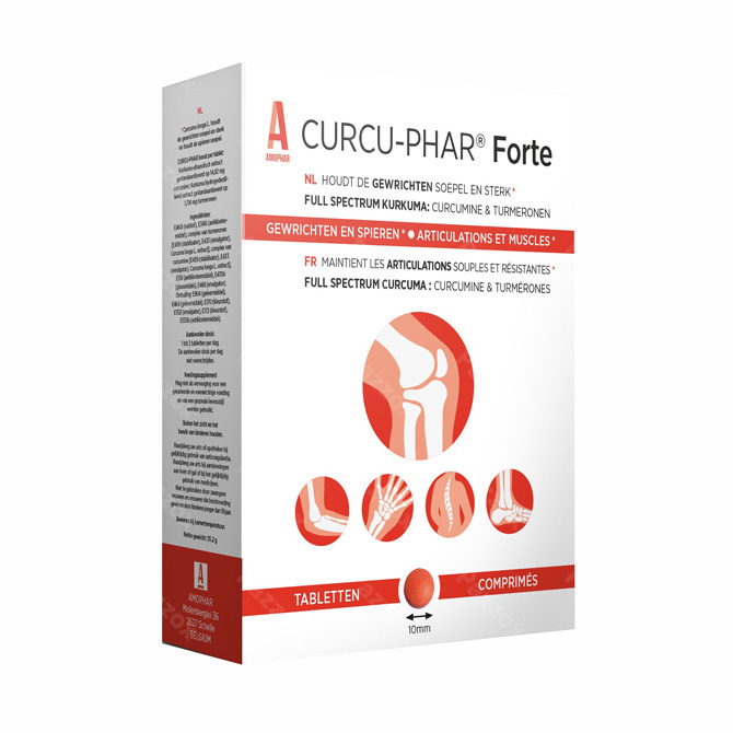 Curcu-Phar Forte Voedingssupplement Spieren en Gewrichten 60 Tabletten