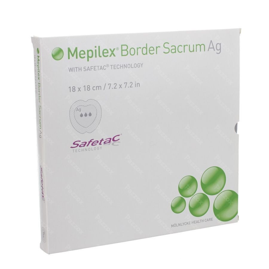 Mepilex Border Ag Sacrum Ster 18,0x18,0 5 382000